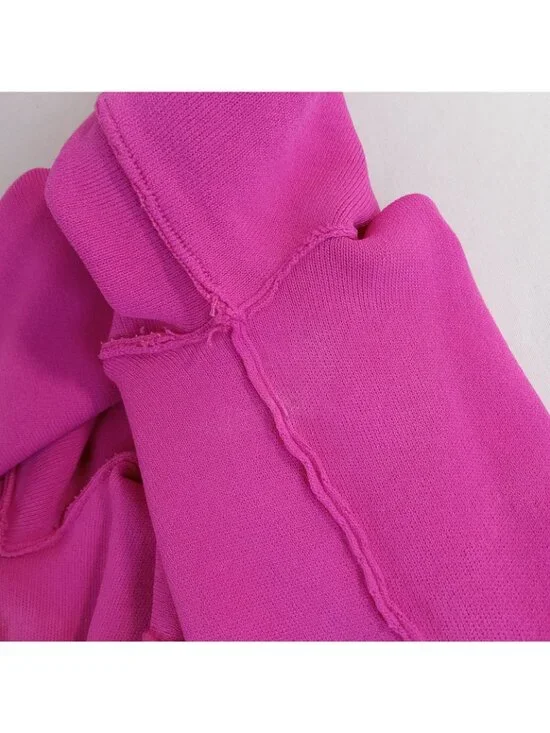 Michael Kors Women's Magenta Mock Neck Knit Sheath Dress Hot Pink LARGE Stretch - Picture 16 of 16